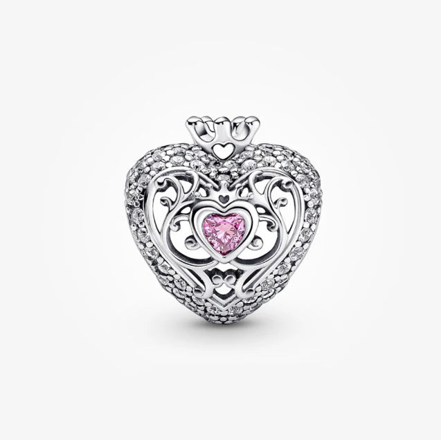 Charm Corazón Rosa & Corona