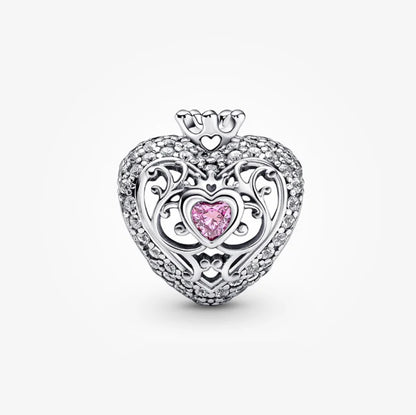 Charm Coraz√≥n Rosa & Corona