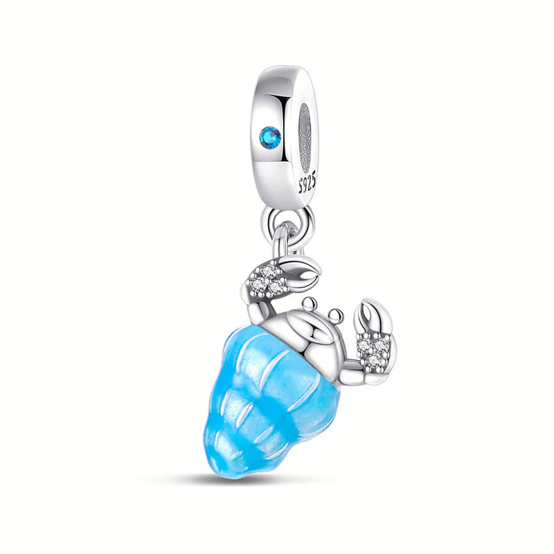 Charm Cangrejo Azul Cielo