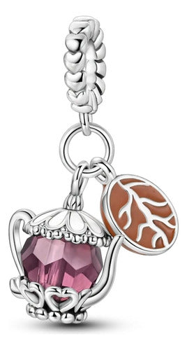 Charm Cafetera Rosa y Grano de Cafe
