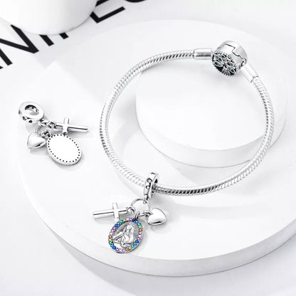 Charm Coraz√≥n,Cruz & Virgen Maria