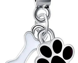 Charm Colgante Huella y Hueso