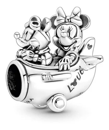 Charm Micky y Mini en Avion