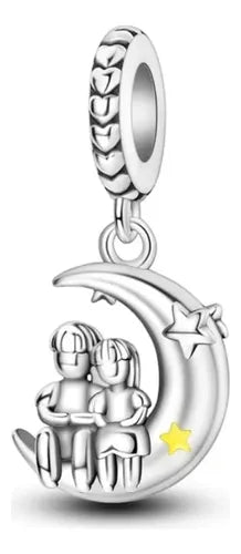 Charm Pareja Enamorada en la Luna