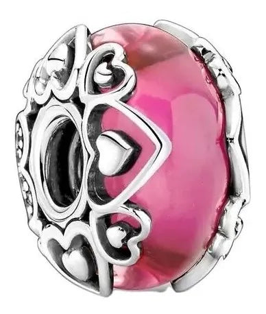 Charm Abalorio Corazon Cereza