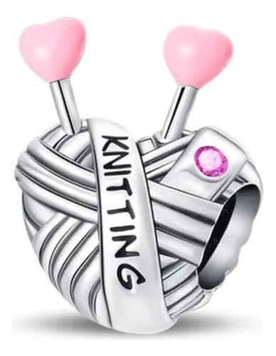 Charm Corazon Tejido
