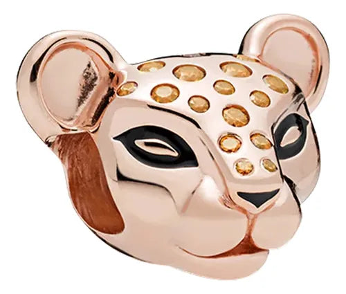 Charm Leopardo Rosa Oro