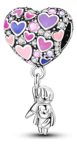 Charm Globo de Corazon