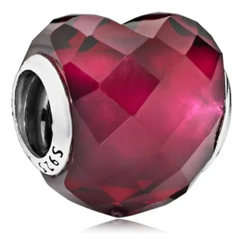 Charm Corazon Rojo Diamante