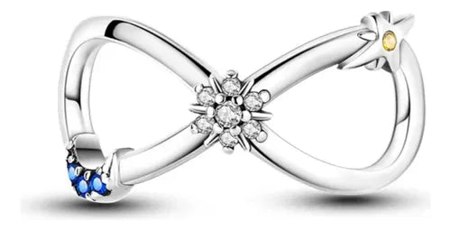Charm Infinito de Luna, Sol y Estrella