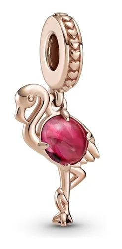 Charm Flamingo con Gema Rosa