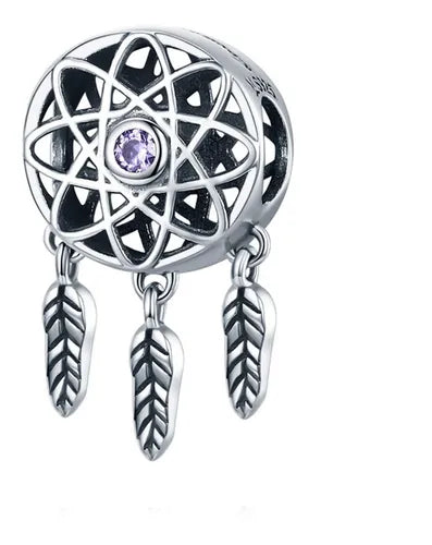 Charm Atrapasue√±os √Åtomo Plateado