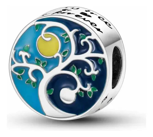 Charm Arbol Fondo Azul