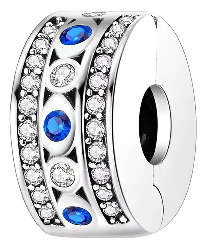 Clip de Seguridad Gemas Azules y Diamantes