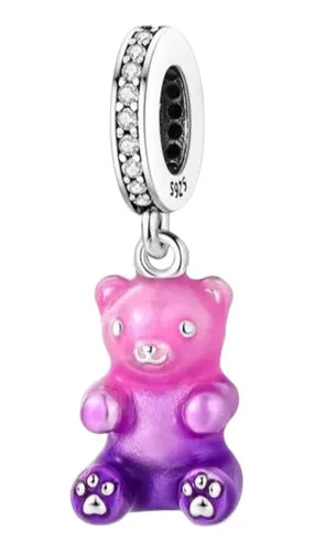 Charm Osito de Goma Rosa