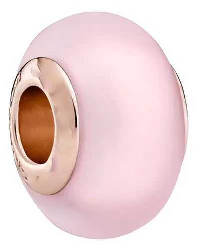 Charm Abalorio Rosa Pastel