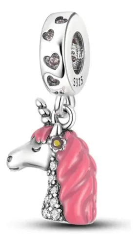 Charm Unicornio Rosa Encantador