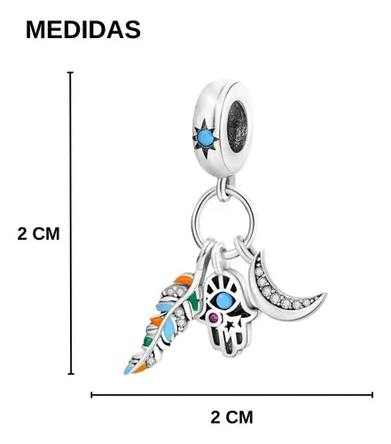 Charm Mano Fatima Pluma Luna Ojo Turco