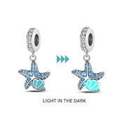 Charm Estrella de Mar y Concha Fluorescentes