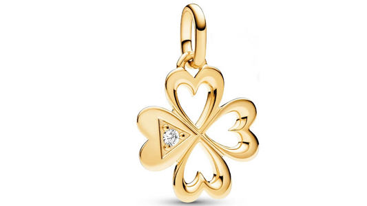 Charm Colgante Trebol Dorado