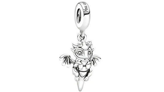 Charm Dragon Plateado