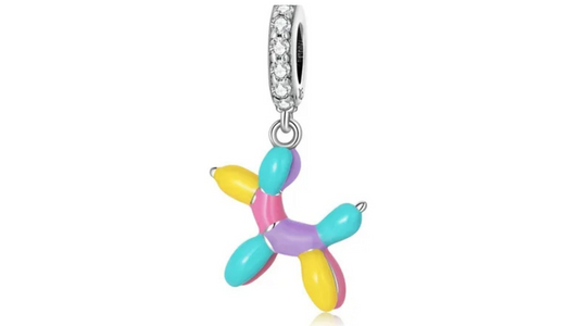 Charm Globo de Perrito Colores Pasteles