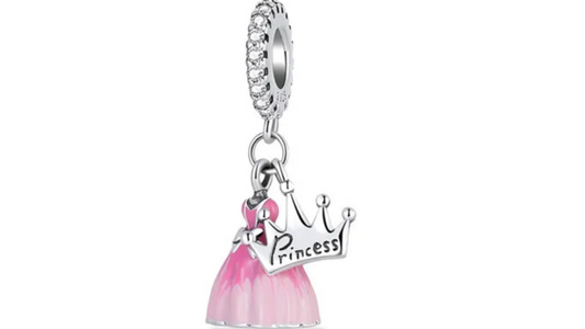 Charm Vestido Rosa "Princess"