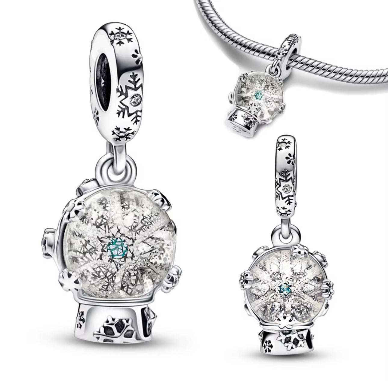 Charm Abalorio Copo de Nieve