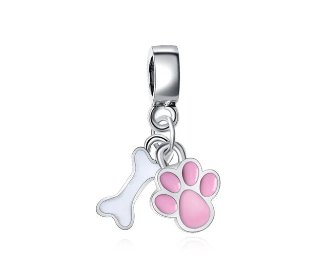 Charm Colgante Huella y Hueso