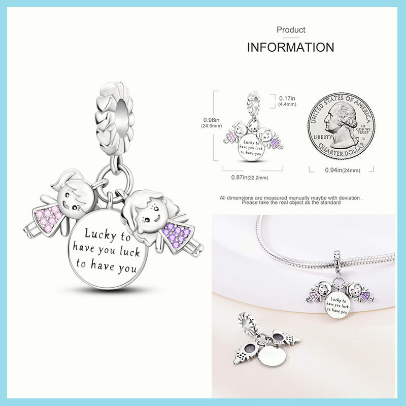 Charm Sister Lucky to Have you Luck to have you