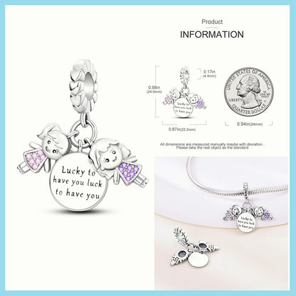Charm Sister Lucky to Have you Luck to have you