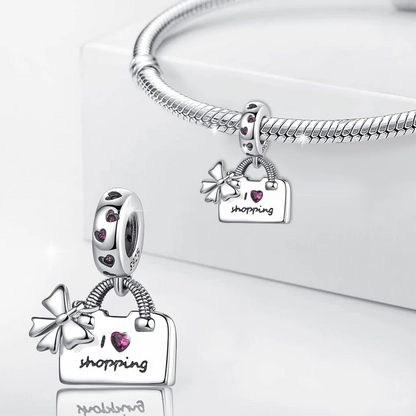 Charm de ‚ÄúI Love Shopping‚Äù