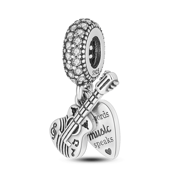 Charm Guitarra con Corazón