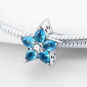 Charm Estrella Celestial con Gemas Azules