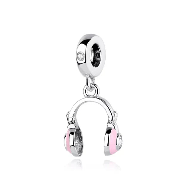 Charm Audifonos Rosas