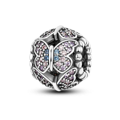 Charm Esfera de Mariposas Diamantadas