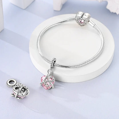 Charm Coraz√≥n Rosa "I Love You Forever"