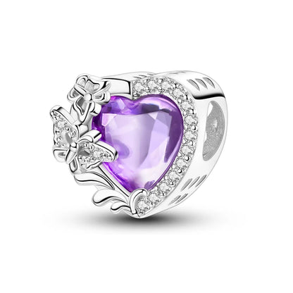 Clip de Seguridad Corazon Morado