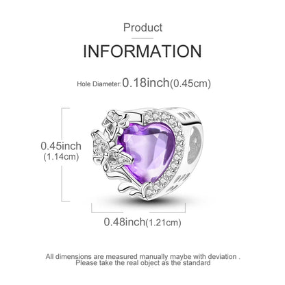 Clip de Seguridad Corazon Morado