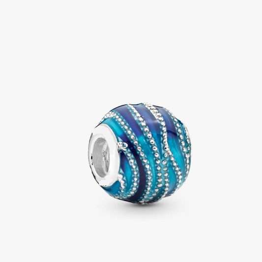 Charm Abalorio Ola azul