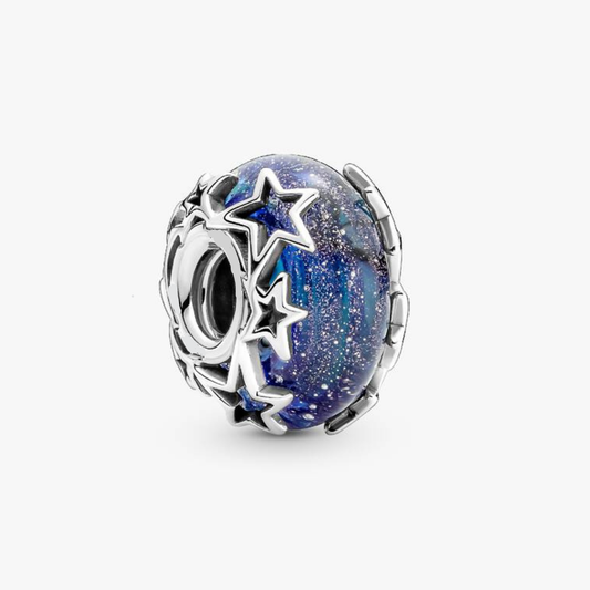 Charm Abalorio Galaxia azul y estrella