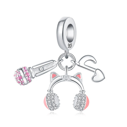 Charm Microfono, Audifonos & Nota Musical