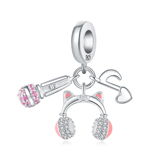 Charm Microfono, Audifonos & Nota Musical