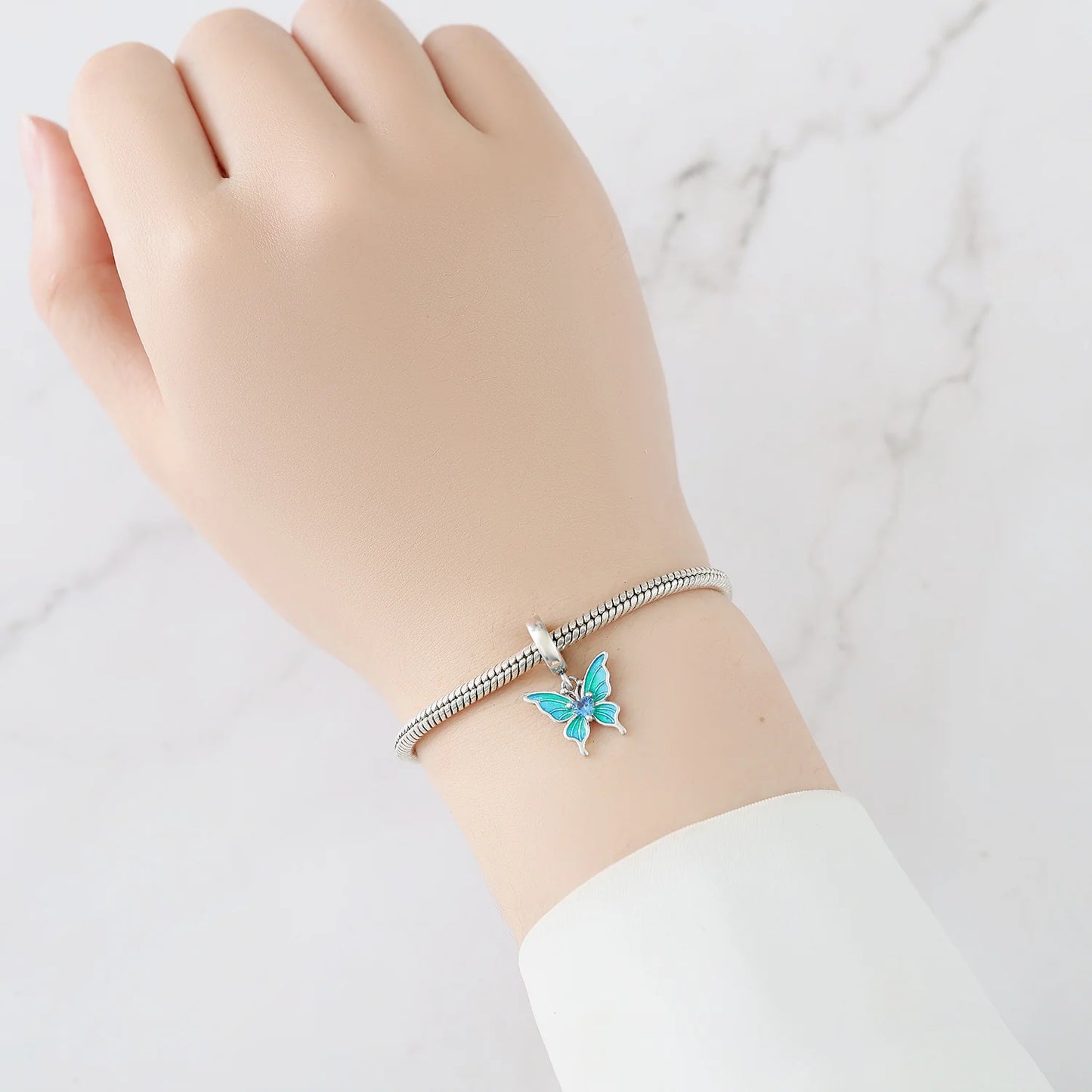 Charm Mariposa Azul Turquesa