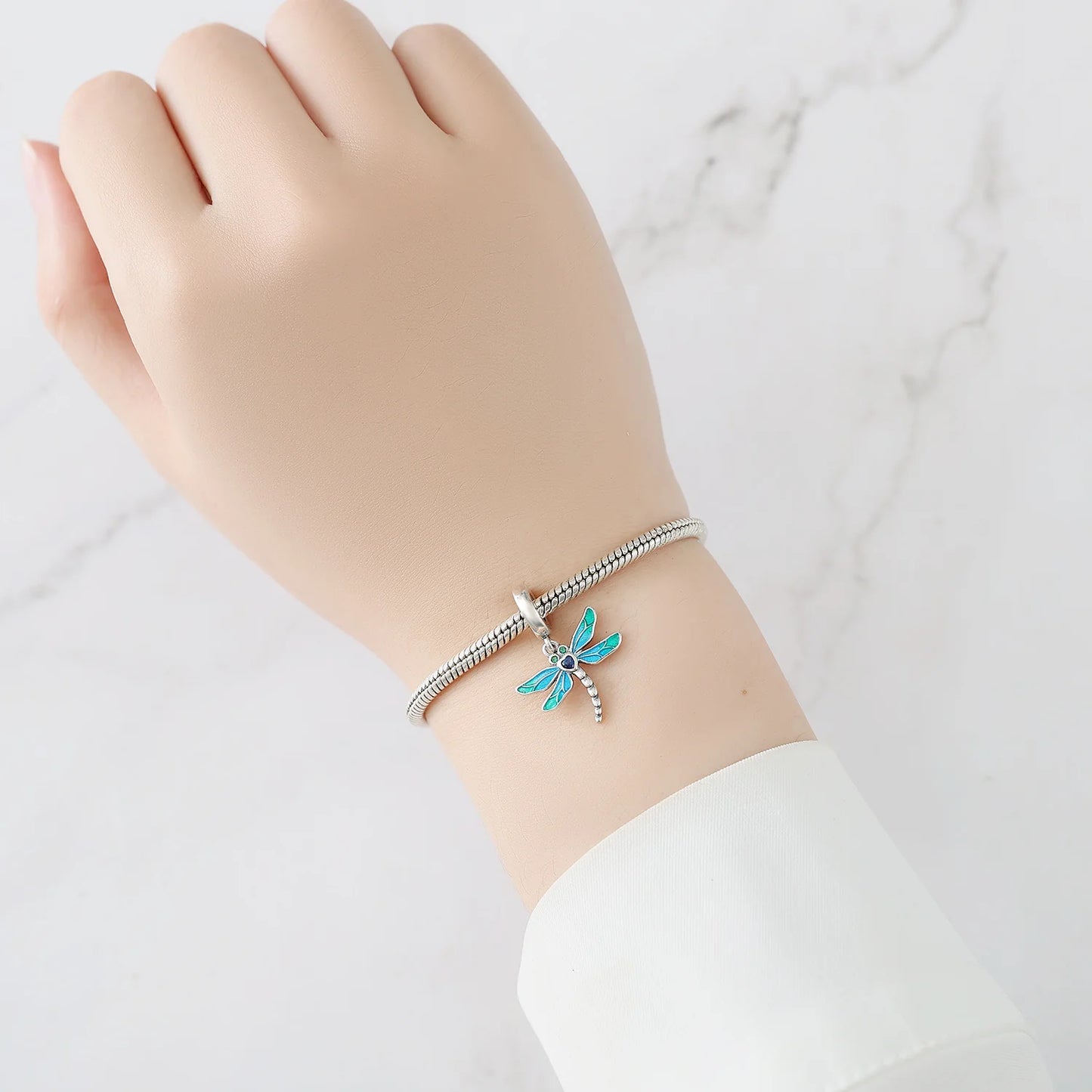 Charm Libelula Azul Turquesa