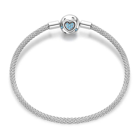 Pulsera Coraz√≥n Azul y Estrellas