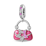 Charm Bolso Rosa y Estrella, Inspirado En Barbie