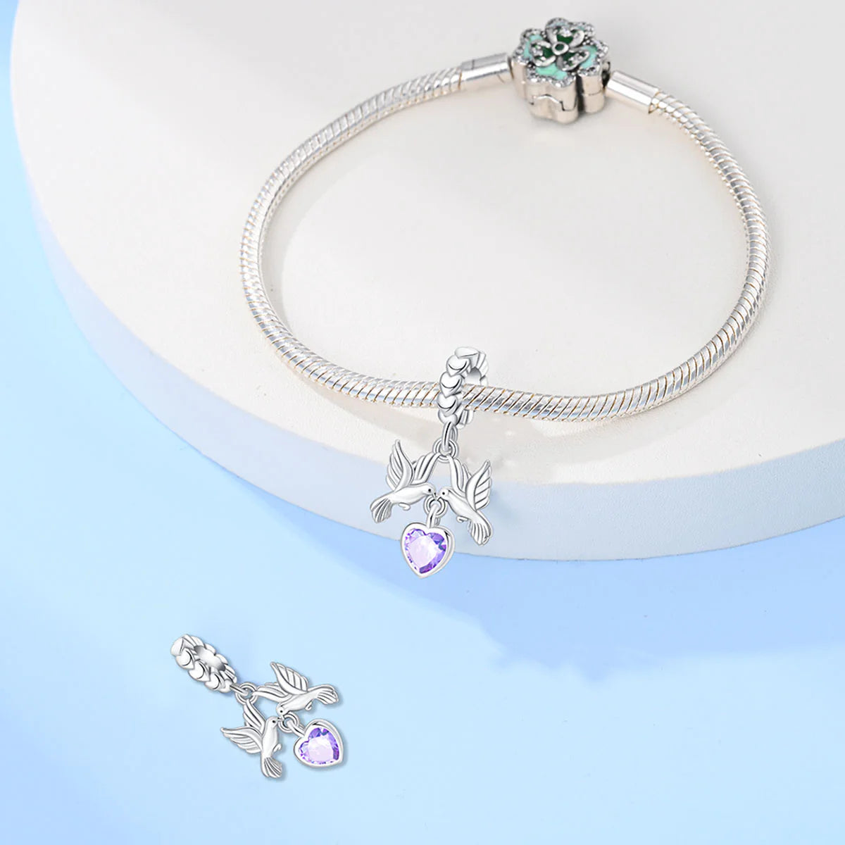 Charm Palomas de la Paz "Corazon Peace"