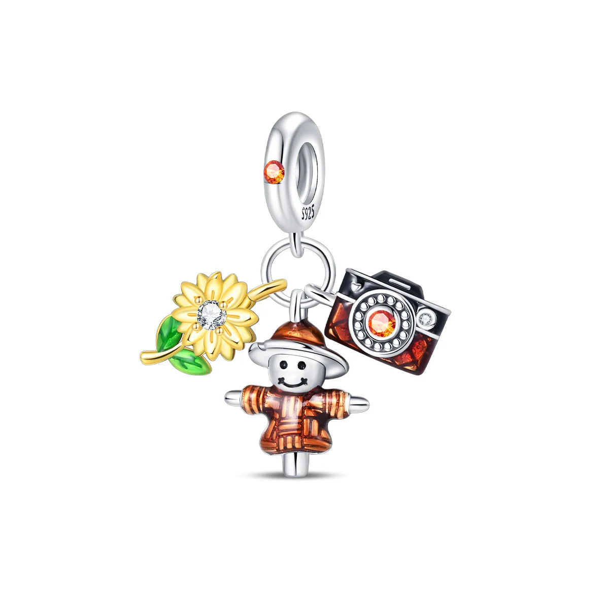 Charm Girasol, Espantapajaros y Camara
