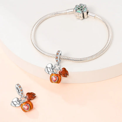 Charm Corazon, Pavo y Calabaza "Give Thanks"